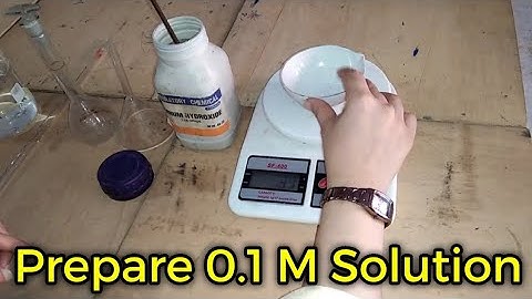How to Prepare 0.1 M NaOH Solution?|| Calculations and Experiment