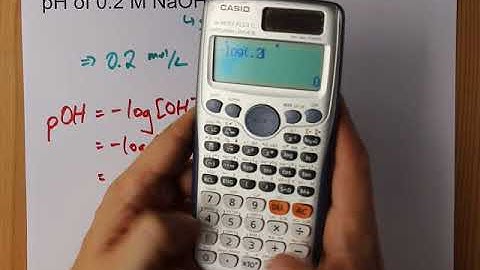 Calculate the pH of 0.2 M NaOH